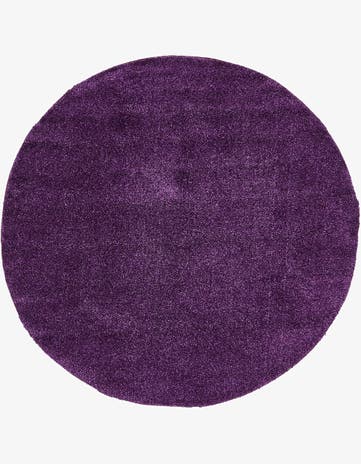 7' 10 x 7' 10 Solid Frieze Round Rug