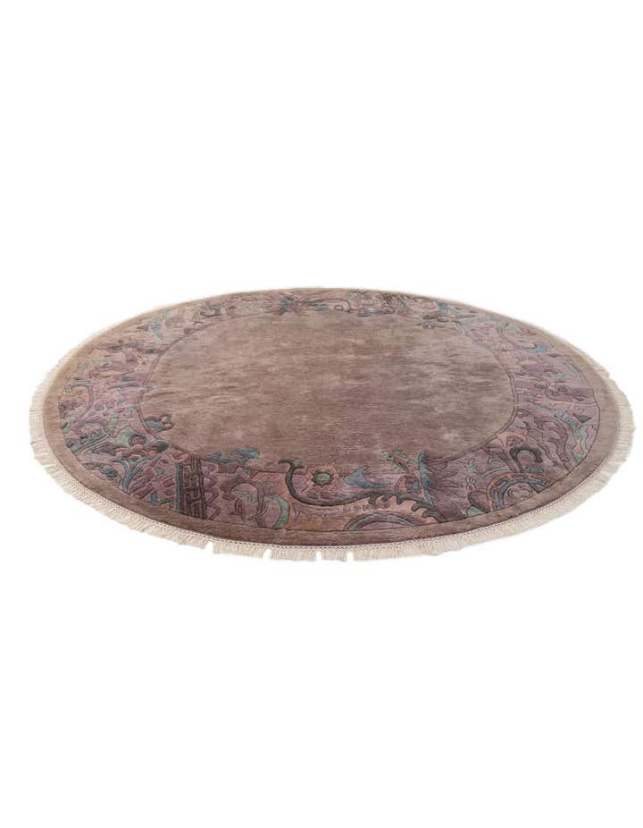 225cm x 225cm anudado a mano Tibet Alfombra Lana redondo