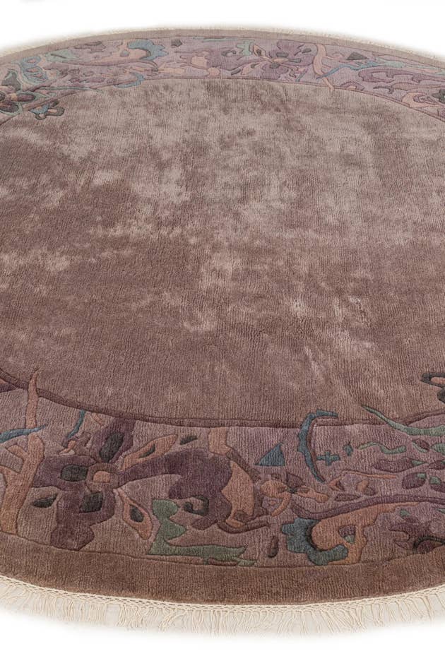 Detail image of 225cm x 225cm anudado a mano Tibet Alfombra Lana redondo