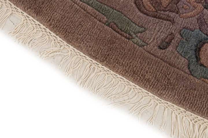 225cm x 225cm anudado a mano Tibet Alfombra Lana redondo