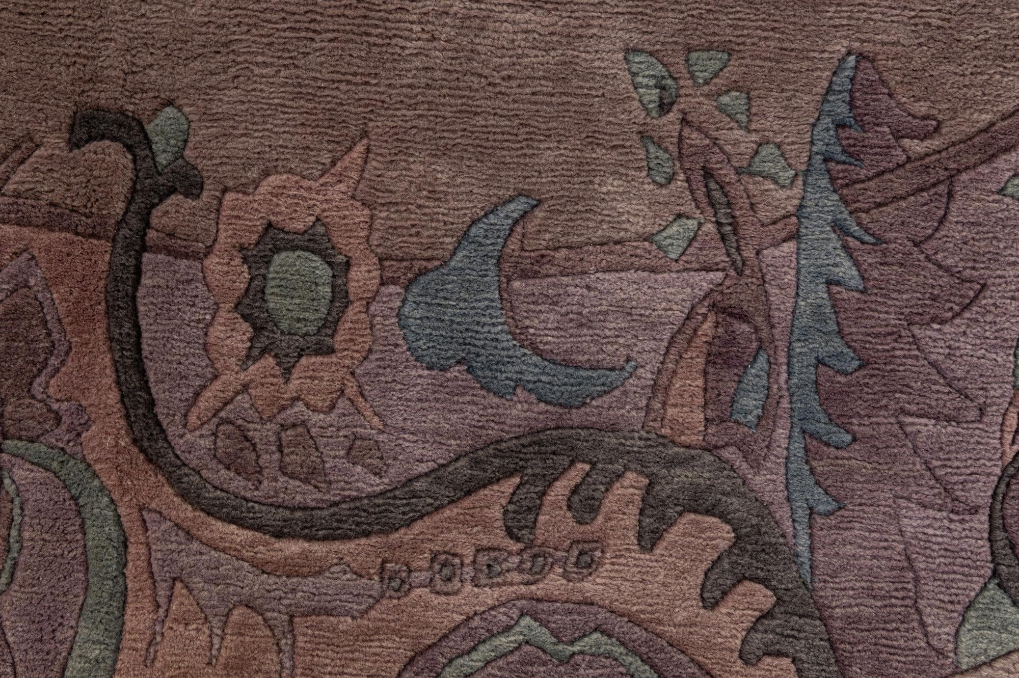 225cm x 225cm anudado a mano Tibet Alfombra Lana redondo