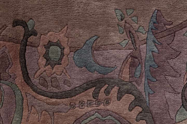225cm x 225cm anudado a mano Tibet Alfombra Lana redondo