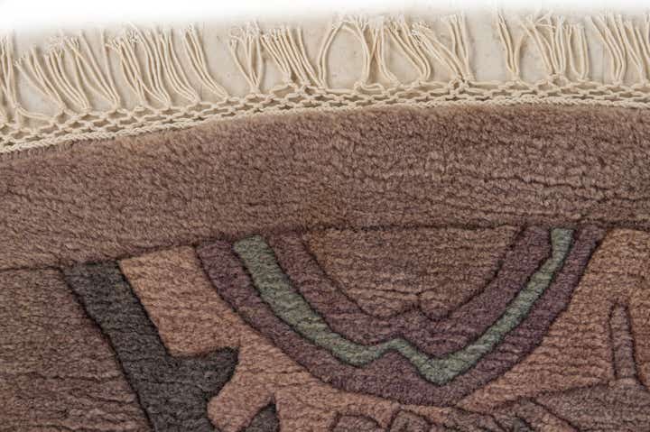225cm x 225cm anudado a mano Tibet Alfombra Lana redondo