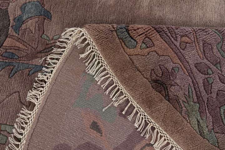 225cm x 225cm anudado a mano Tibet Alfombra Lana redondo