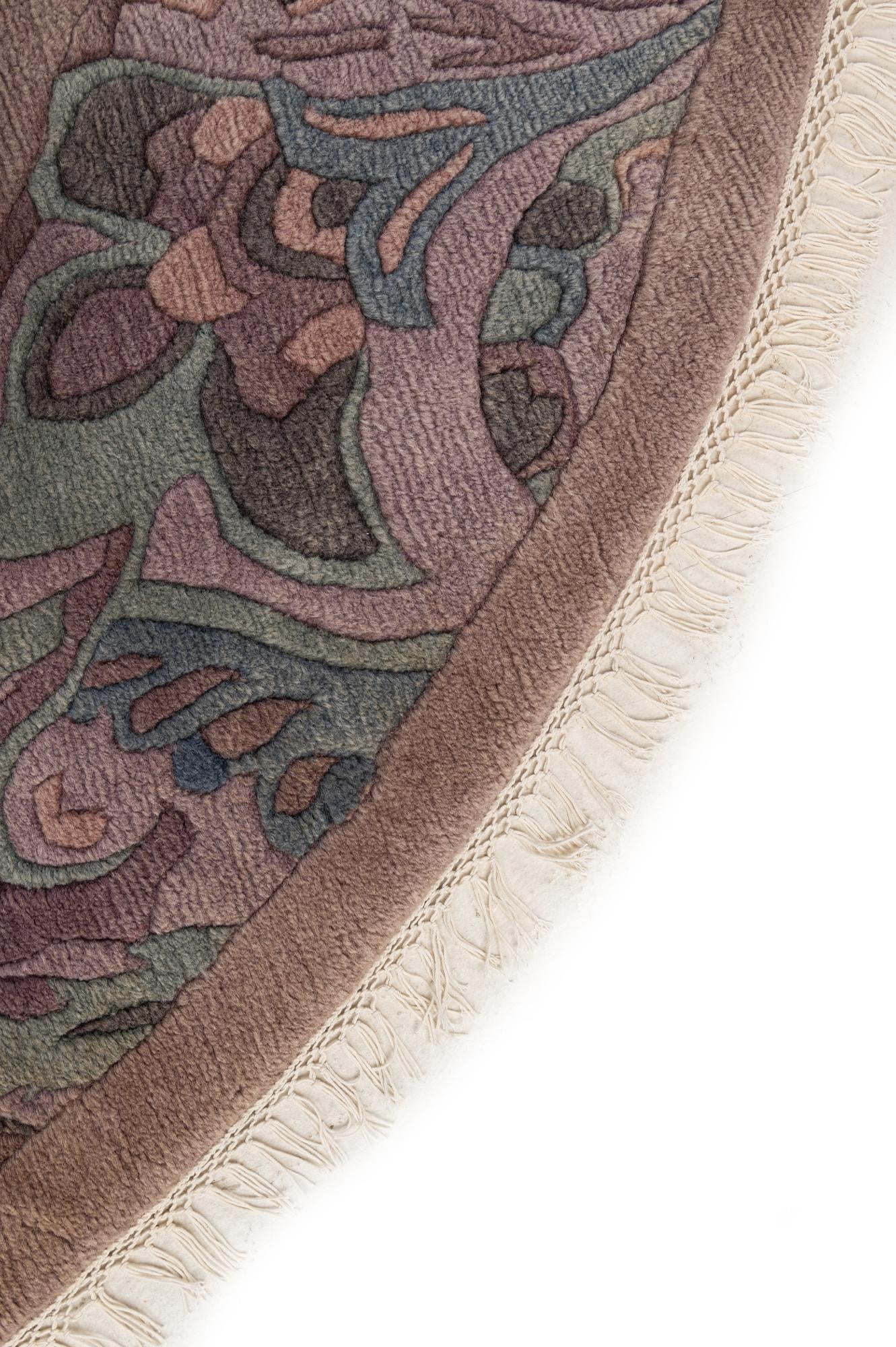 225cm x 225cm anudado a mano Tibet Alfombra Lana redondo