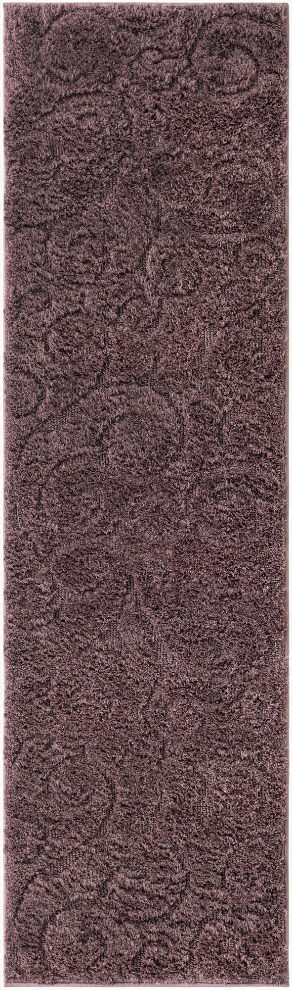 2' x 6' 9 Floral Shag Runner Rug