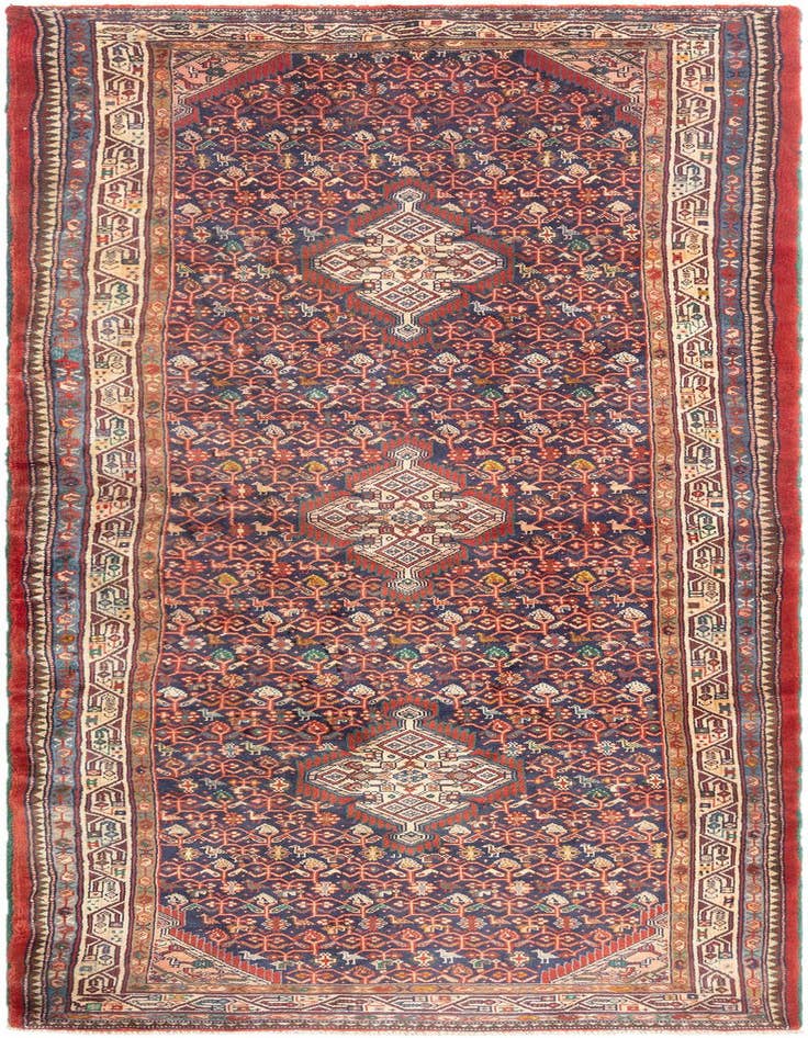 Detail image of 4' 3 x 10' 3 Hamedan Runner Rug
