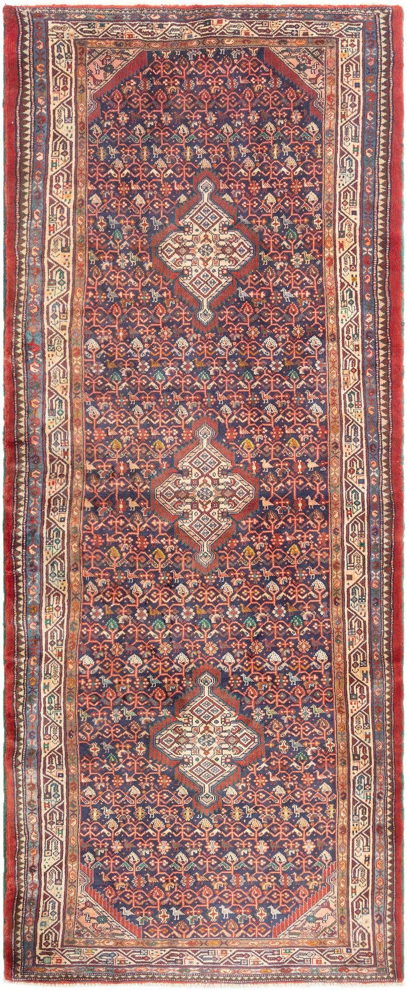 4' 3 x 10' 3 Hamedan Runner Rug