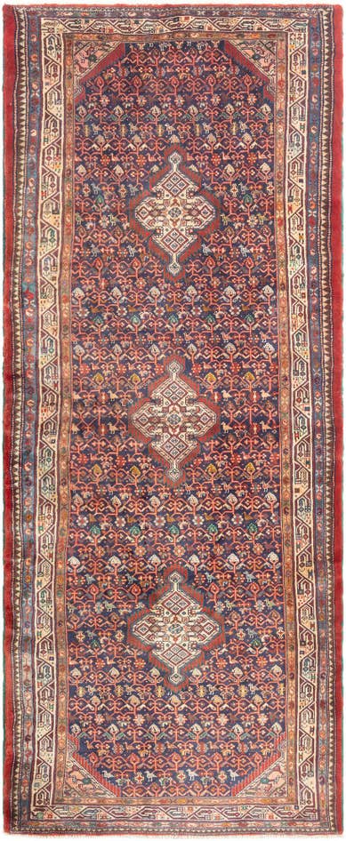 Detail image of 4' 3 x 10' 3 Hamedan Runner Rug