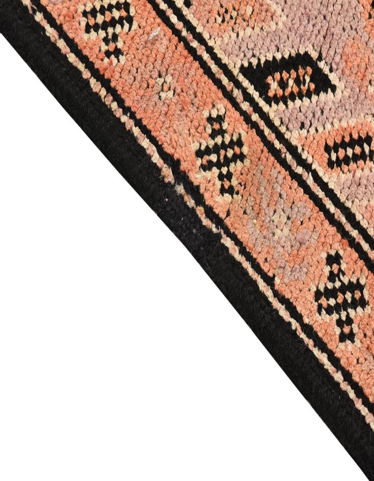 Detail image of 3' 6 x 7' 9  Hand Knotted Hamedan Persian Wool Runner Rug