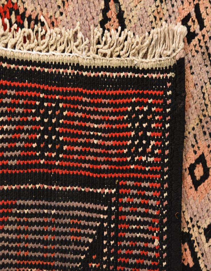 Detail image of 3' 6 x 7' 9  Hand Knotted Hamedan Persian Wool Runner Rug