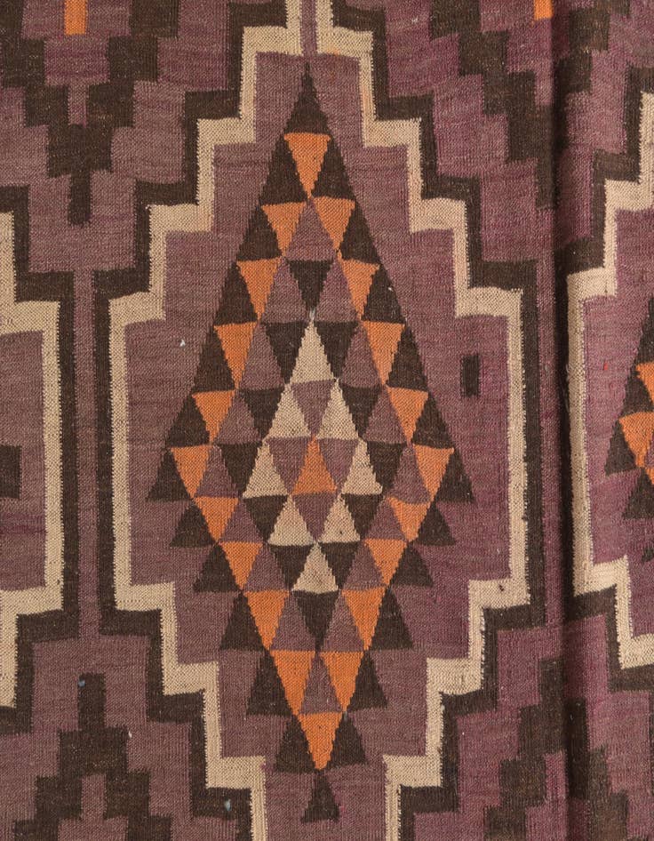 Detail image of 6' 2 x 14' 9  Hand Woven Kilim Fars Wool Runner Rug