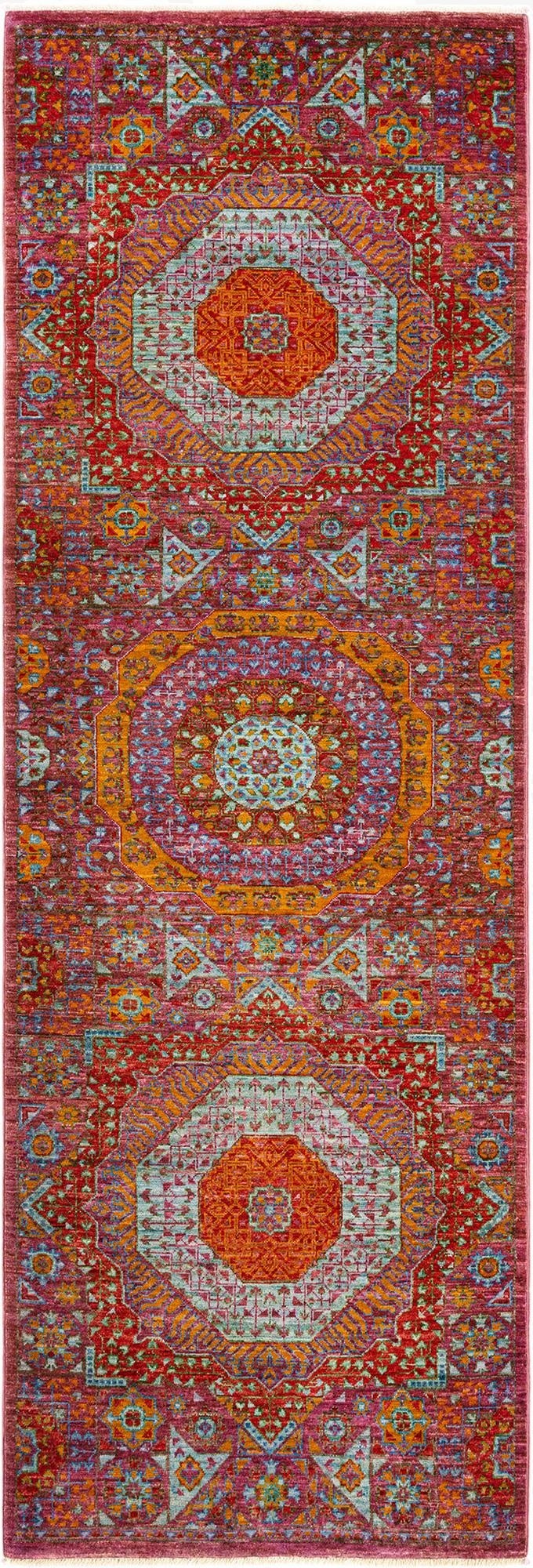 2' 8 x 8' Mamluk Wool Runner Rug