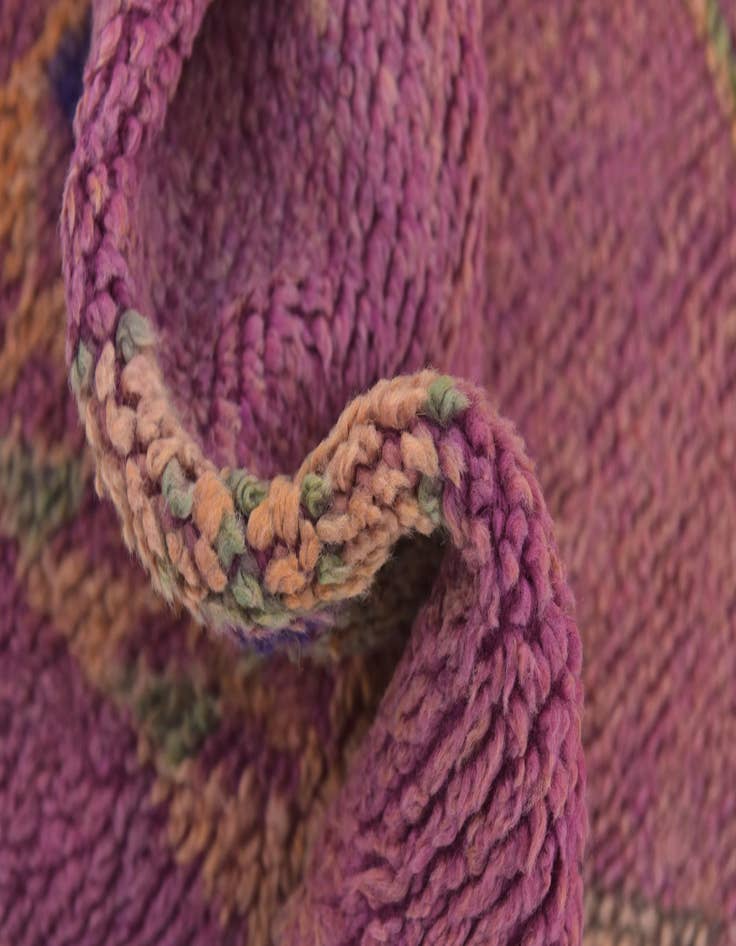 Detail image of 6' 4 x 15' 9  Hand Knotted Moroccan Wool Runner Rug