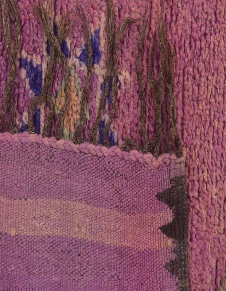 Detail image of 6' 4 x 15' 9  Hand Knotted Moroccan Wool Runner Rug