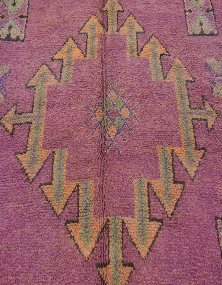 Detail image of 6' 4 x 15' 9  Hand Knotted Moroccan Wool Runner Rug