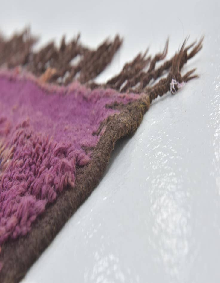 Detail image of 6' 4 x 15' 9  Hand Knotted Moroccan Wool Runner Rug