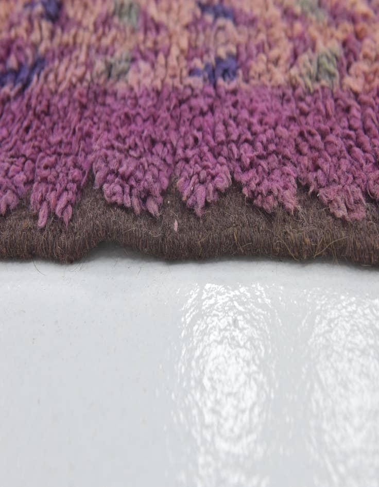 Detail image of 6' 4 x 15' 9  Hand Knotted Moroccan Wool Runner Rug