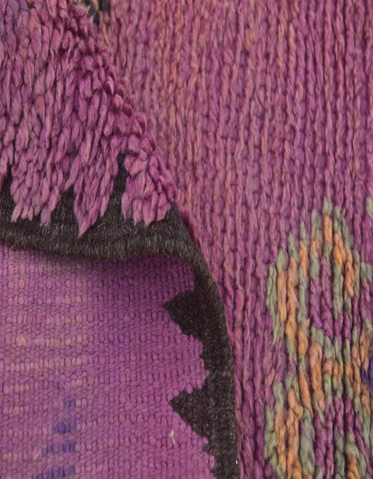 Detail image of 6' 4 x 15' 9  Hand Knotted Moroccan Wool Runner Rug