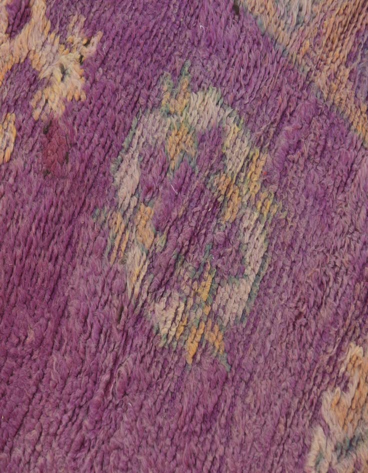Detail image of 6' 6 x 15' 9  Hand Knotted Moroccan Wool Runner Rug
