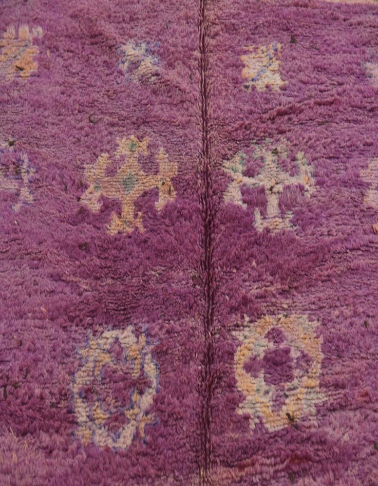 Detail image of 6' 6 x 15' 9  Hand Knotted Moroccan Wool Runner Rug