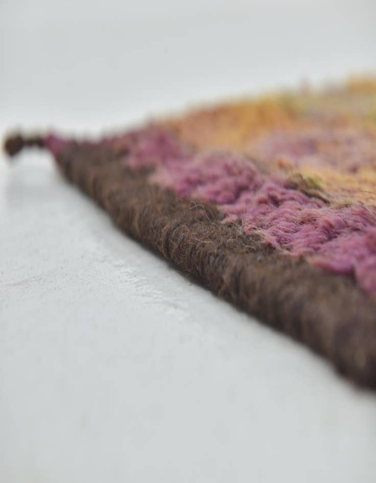 Detail image of 6' 6 x 15' 9  Hand Knotted Moroccan Wool Runner Rug