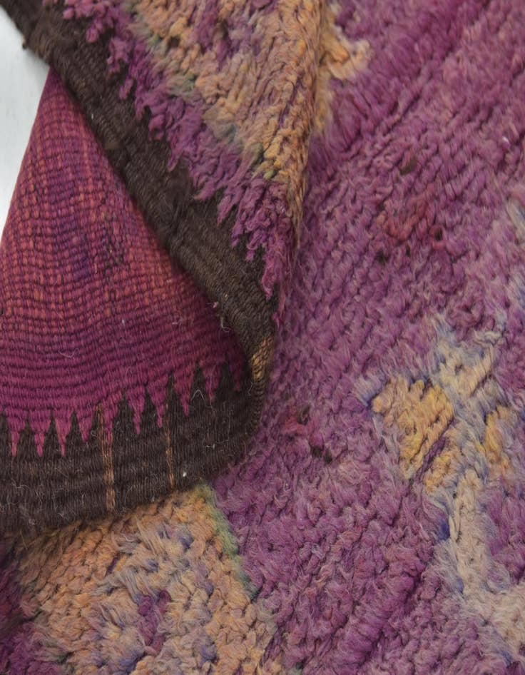 Detail image of 6' 6 x 15' 9  Hand Knotted Moroccan Wool Runner Rug