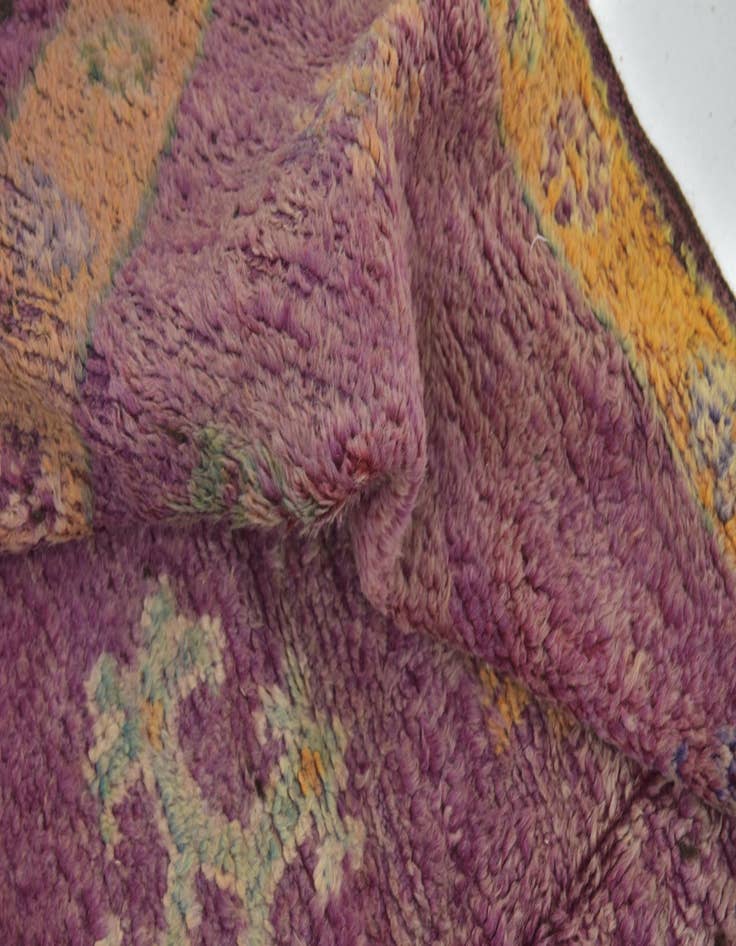 Detail image of 6' 6 x 15' 9  Hand Knotted Moroccan Wool Runner Rug