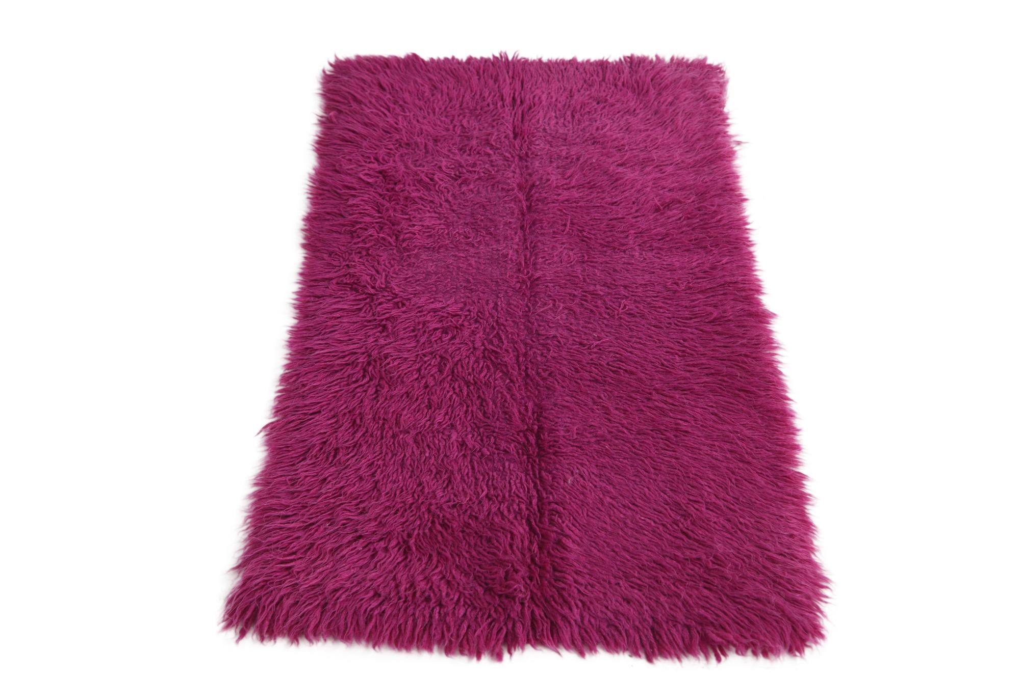 2' 1 x 3' 10 Hand Knotted Moroccan Wool Runner Rug