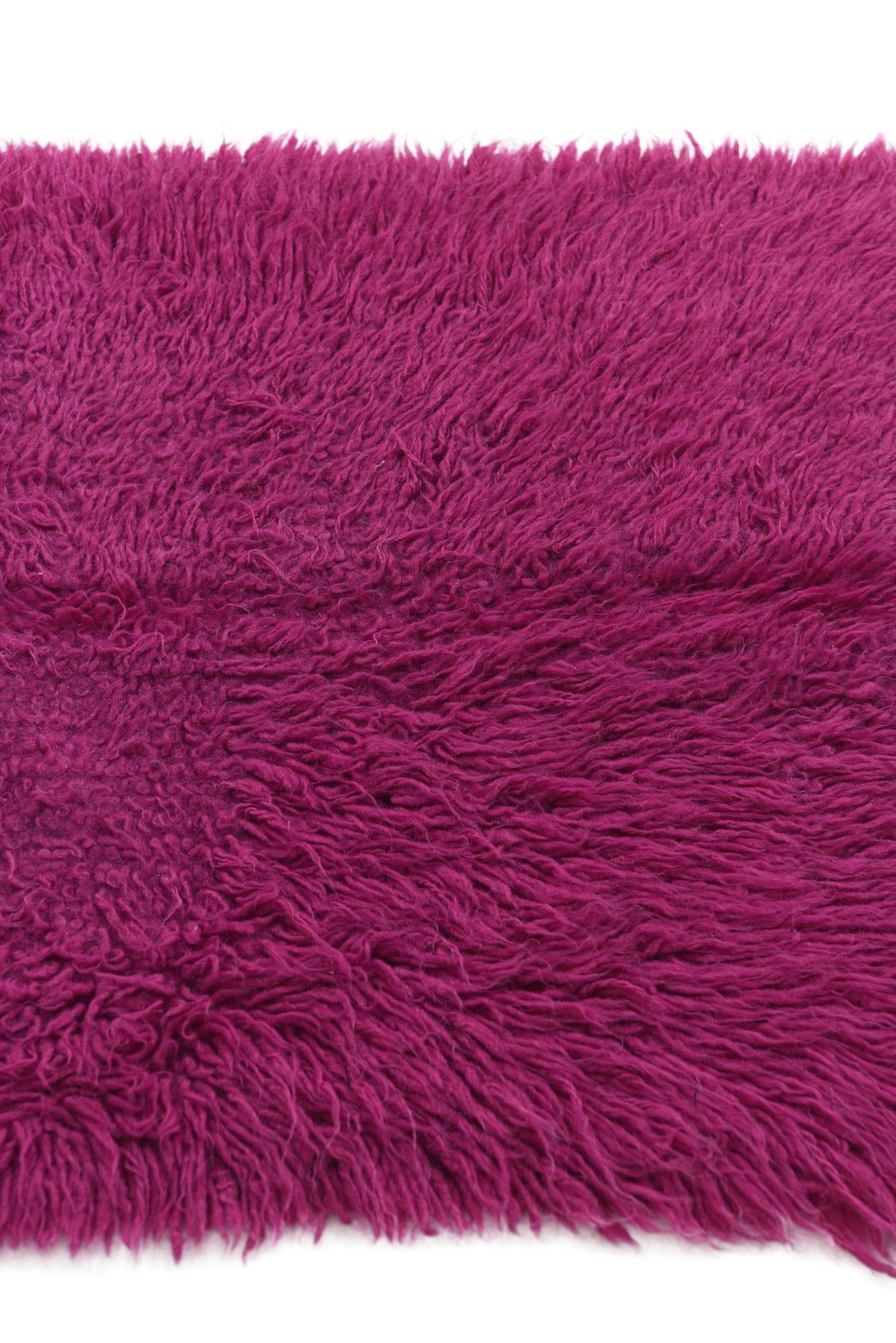 2' 1 x 3' 10 Hand Knotted Moroccan Wool Runner Rug