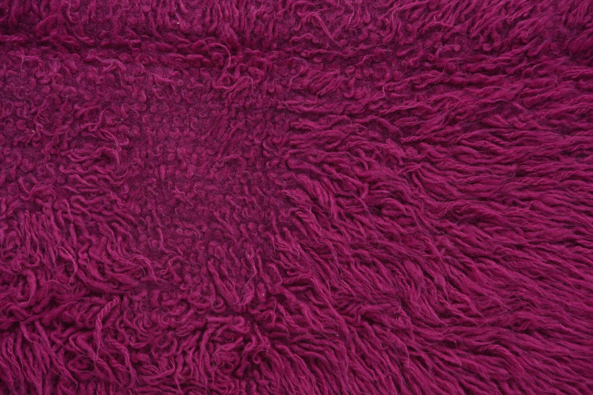 2' 1 x 3' 10 Hand Knotted Moroccan Wool Runner Rug