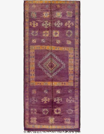 6' 6 x 15' 9 Hand Knotted Moroccan Wool Runner Rug