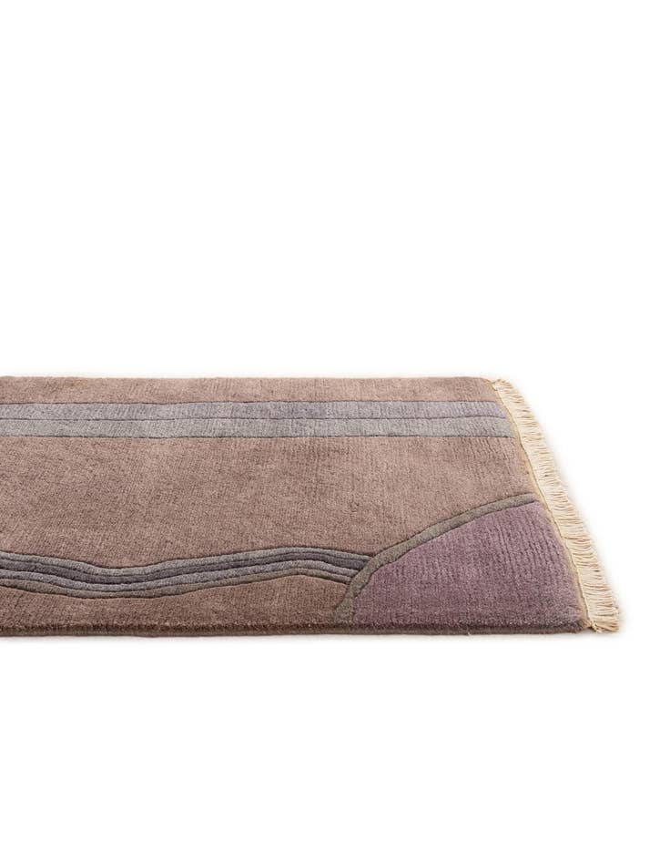 Detail image of 2' 4 x 5' 2 Hand Knotted Nepal Wool Runner Rug