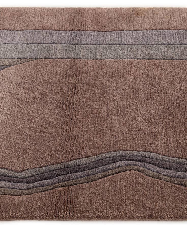 Detail image of 2' 4 x 5' 2 Hand Knotted Nepal Wool Runner Rug