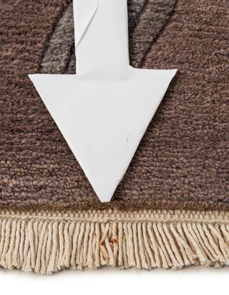 Detail image of 2' 4 x 5' 2 Hand Knotted Nepal Wool Runner Rug