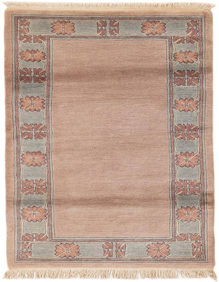 Detail image of 3' 1 x 5' 10 Hand Knotted Nepal Wool Runner Rug