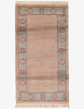3' 1 x 5' 10 Hand Knotted Nepal Wool Runner Rug