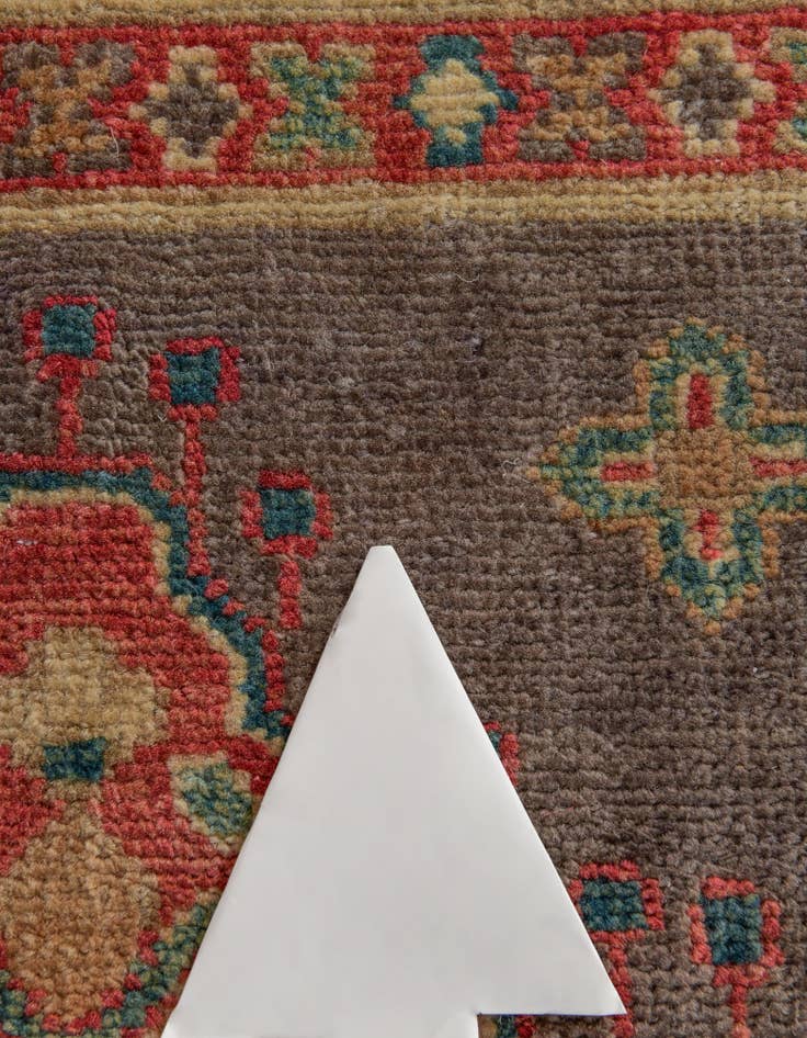 Detail image of 2' 10 x 10'  Hand Knotted Oushak Wool Runner Rug