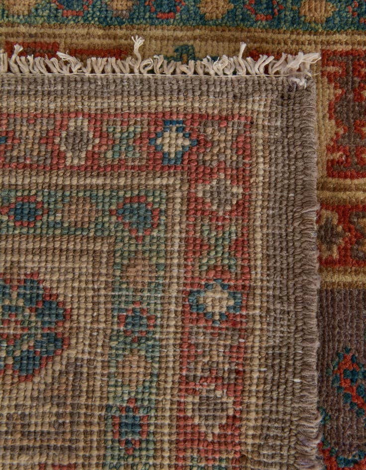 Detail image of 2' 10 x 10' Hand Knotted Oushak Wool Runner Rug