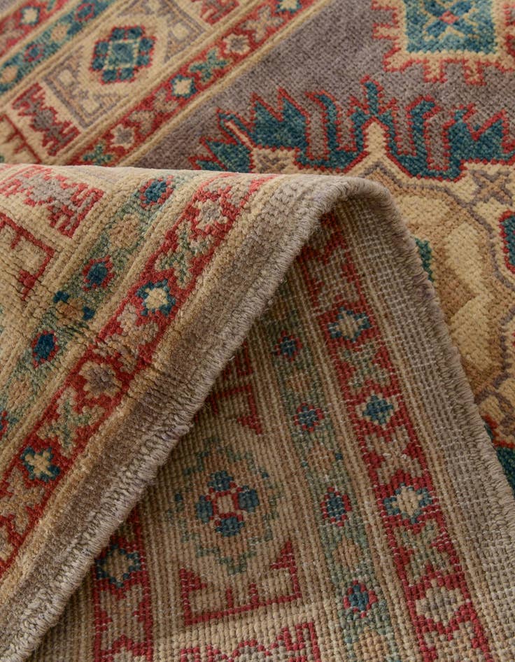 Detail image of 2' 10 x 10'  Hand Knotted Oushak Wool Runner Rug