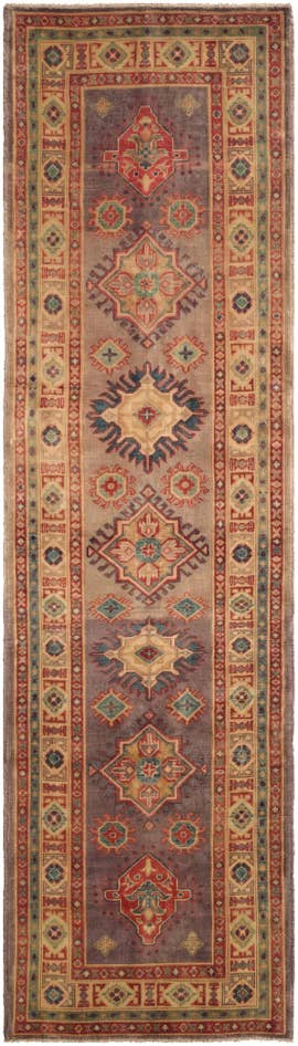 Detail image of 2' 10 x 10' Hand Knotted Oushak Wool Runner Rug