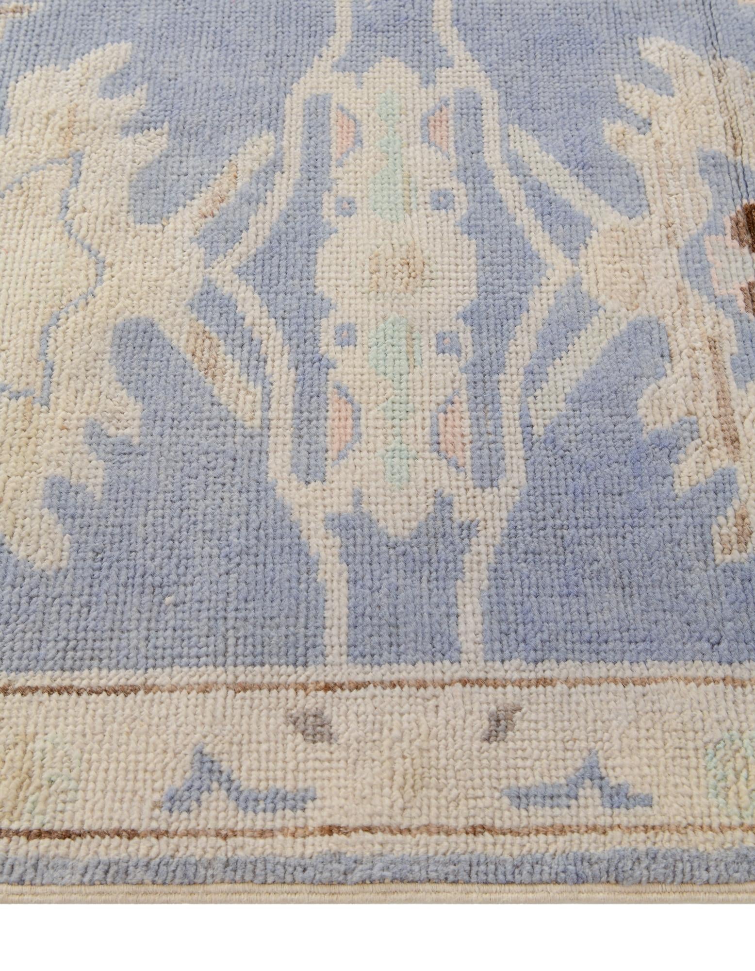 2' 7 x 12' 1 Hand Knotted Oushak Wool Runner Rug