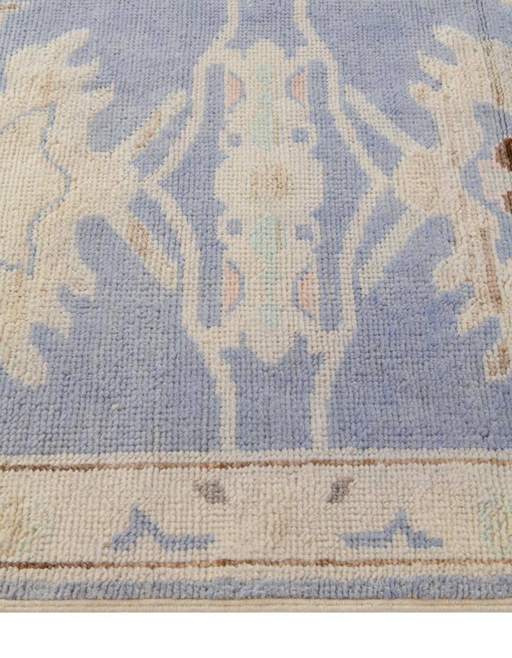 Detail image of 2' 7 x 12' 1  Hand Knotted Oushak Wool Runner Rug