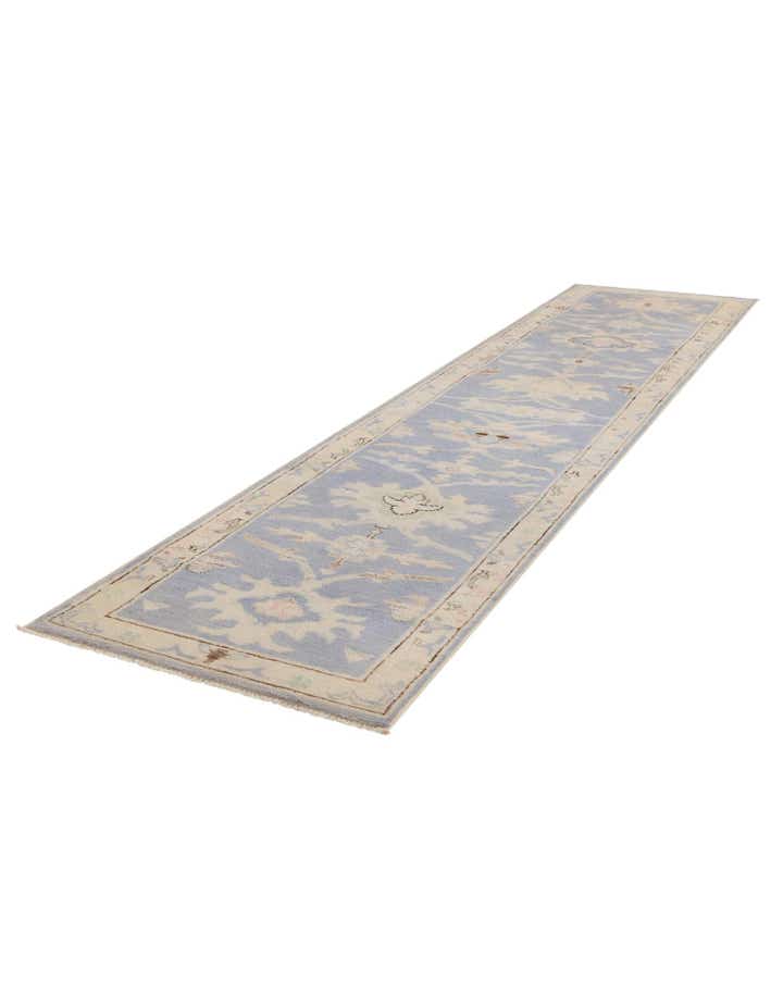 2' 7 x 12' 1 Hand Knotted Oushak Wool Runner Rug