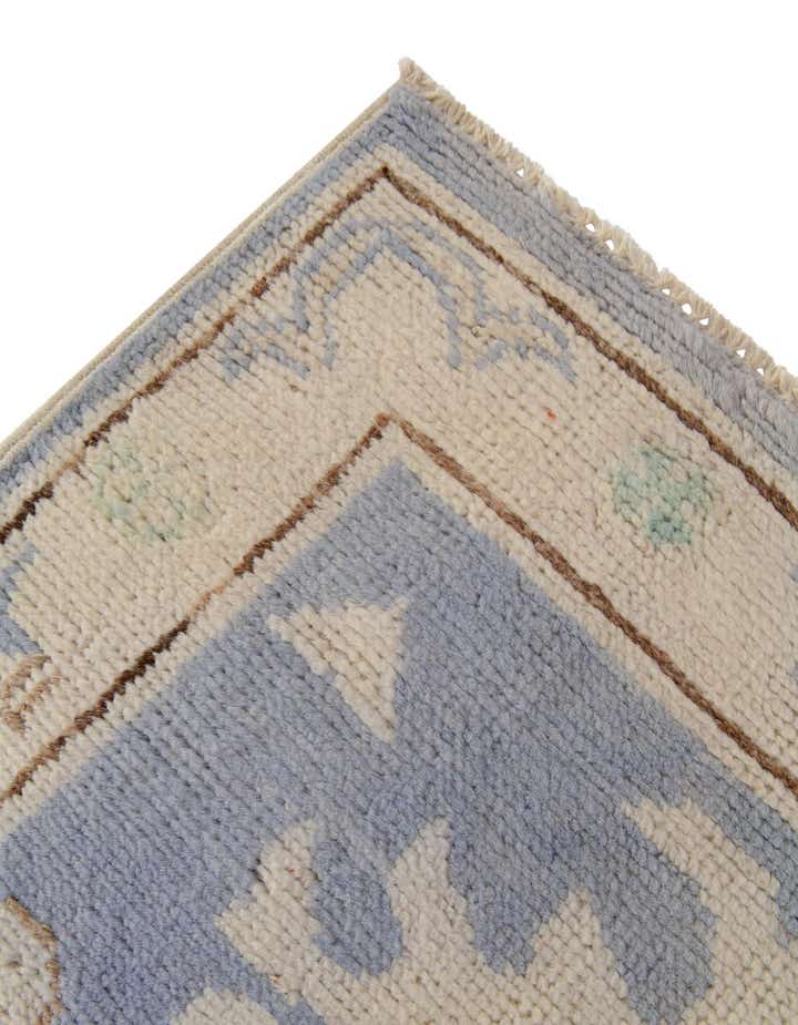 2' 7 x 12' 1 Hand Knotted Oushak Wool Runner Rug