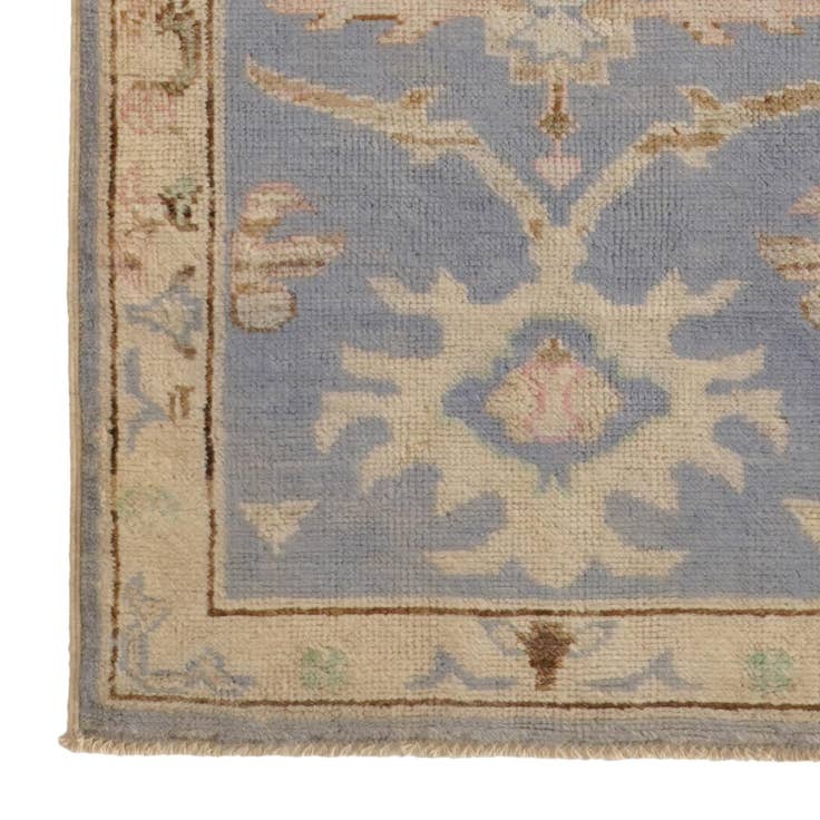 Detail image of 2' 7 x 12' 1 Hand Knotted Oushak Wool Runner Rug