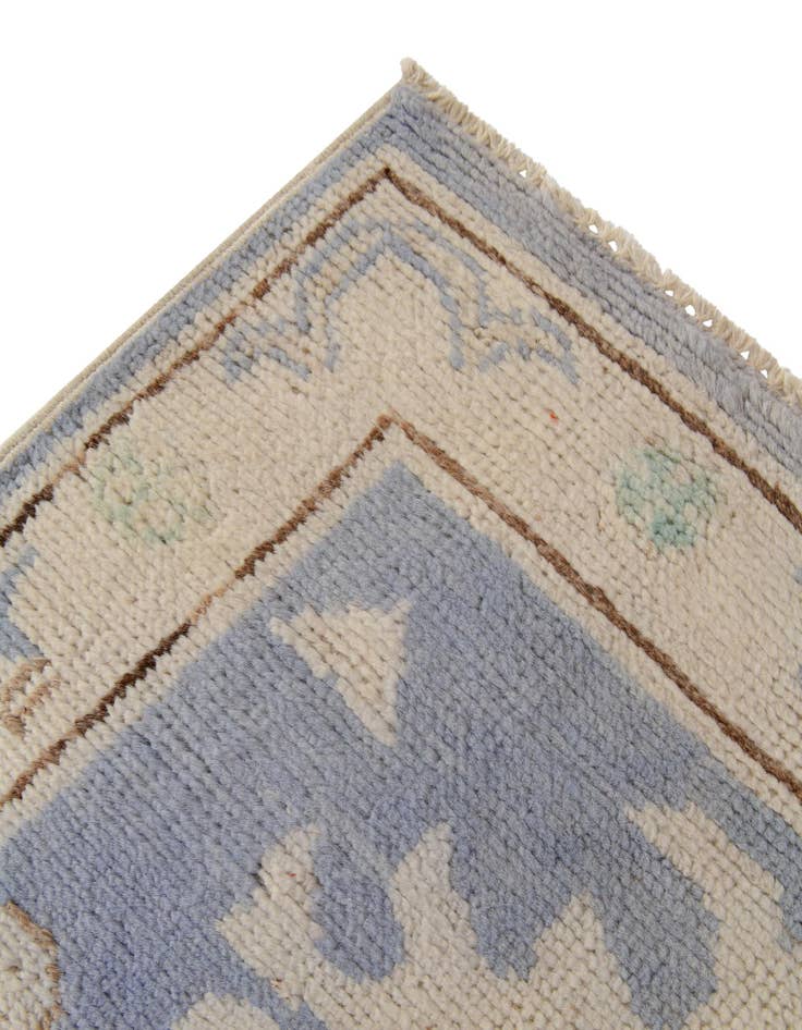 Detail image of 2' 7 x 12' 1 Hand Knotted Oushak Wool Runner Rug