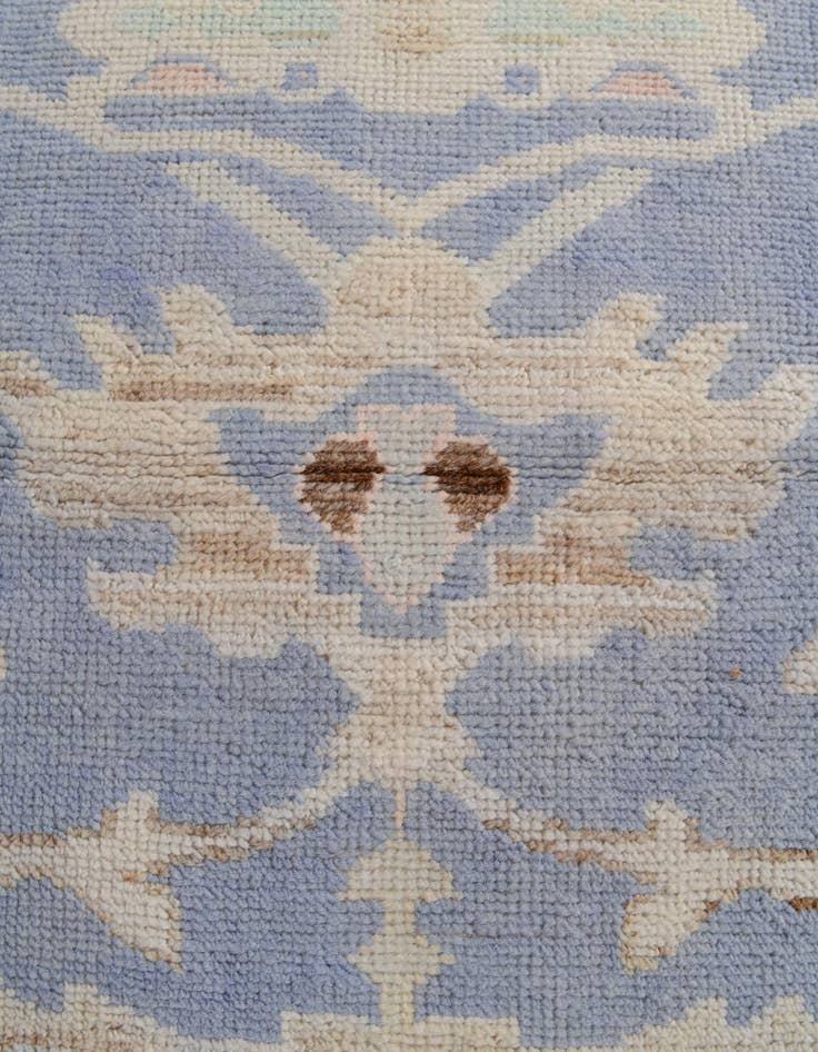 Detail image of 2' 7 x 12' 1  Hand Knotted Oushak Wool Runner Rug