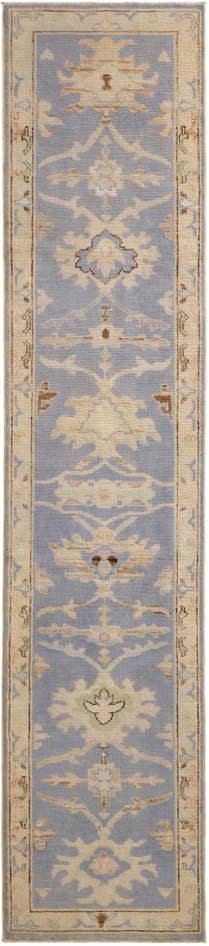 Detail image of 2' 7 x 12' 1 Hand Knotted Oushak Wool Runner Rug
