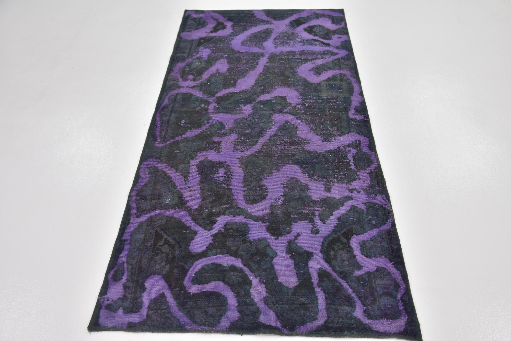 3' 2 x 6' 7 Hand Knotted Ultra Vintage Persian Wool Runner Rug